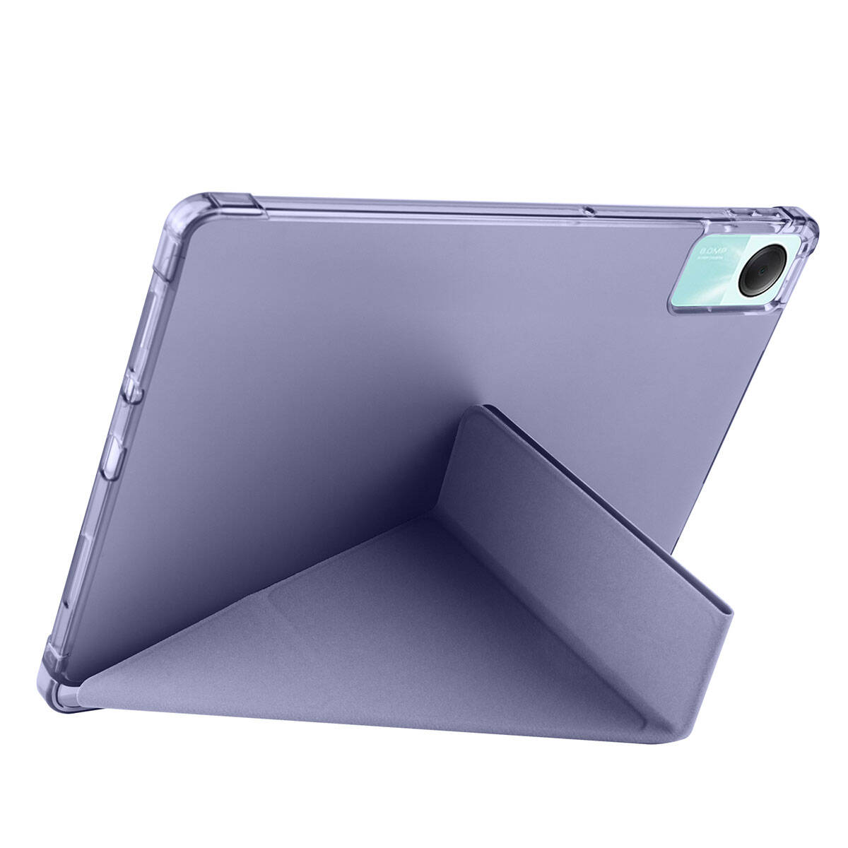 Xiaomi Redmi Pad SE Kılıf Zore Tri Folding Kalem Bölmeli Standlı Kılıf Koyu Yeşil