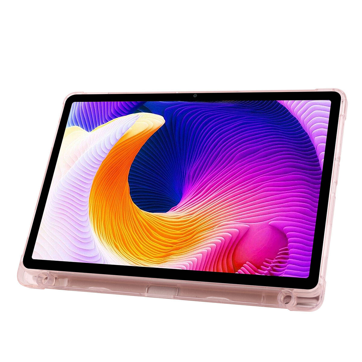 Xiaomi Redmi Pad SE Kılıf Zore Tri Folding Kalem Bölmeli Standlı Kılıf Koyu Yeşil
