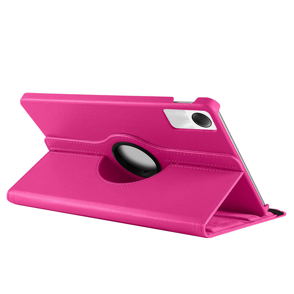 Xiaomi Redmi Pad SE Zore Dönebilen Standlı Kılıf Pembe