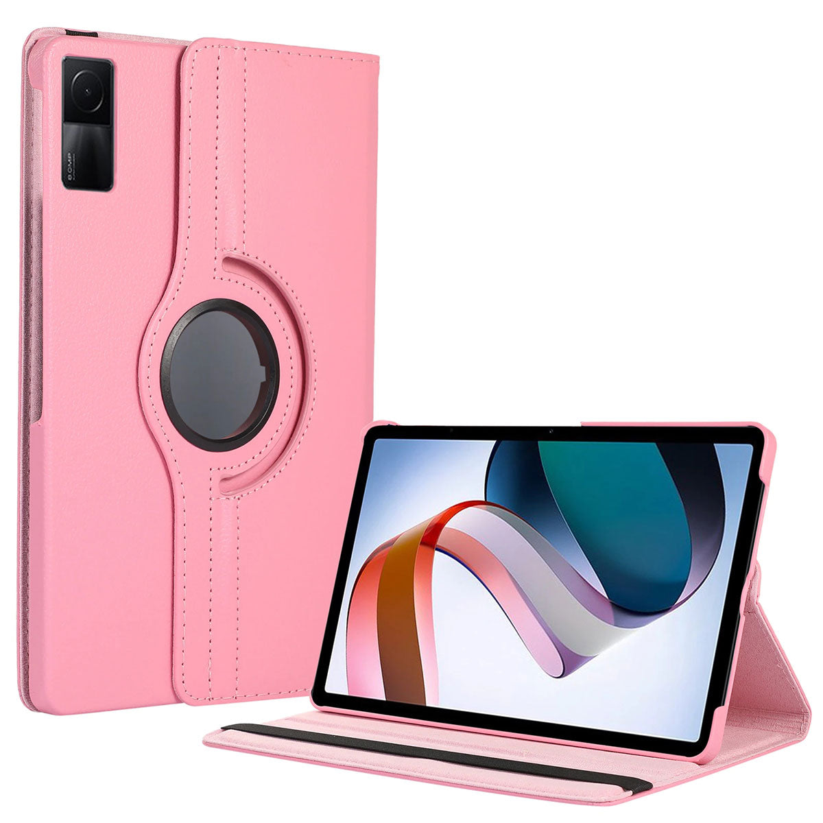 Xiaomi Redmi Pad Zore Dönebilen Standlı Kılıf Pembe