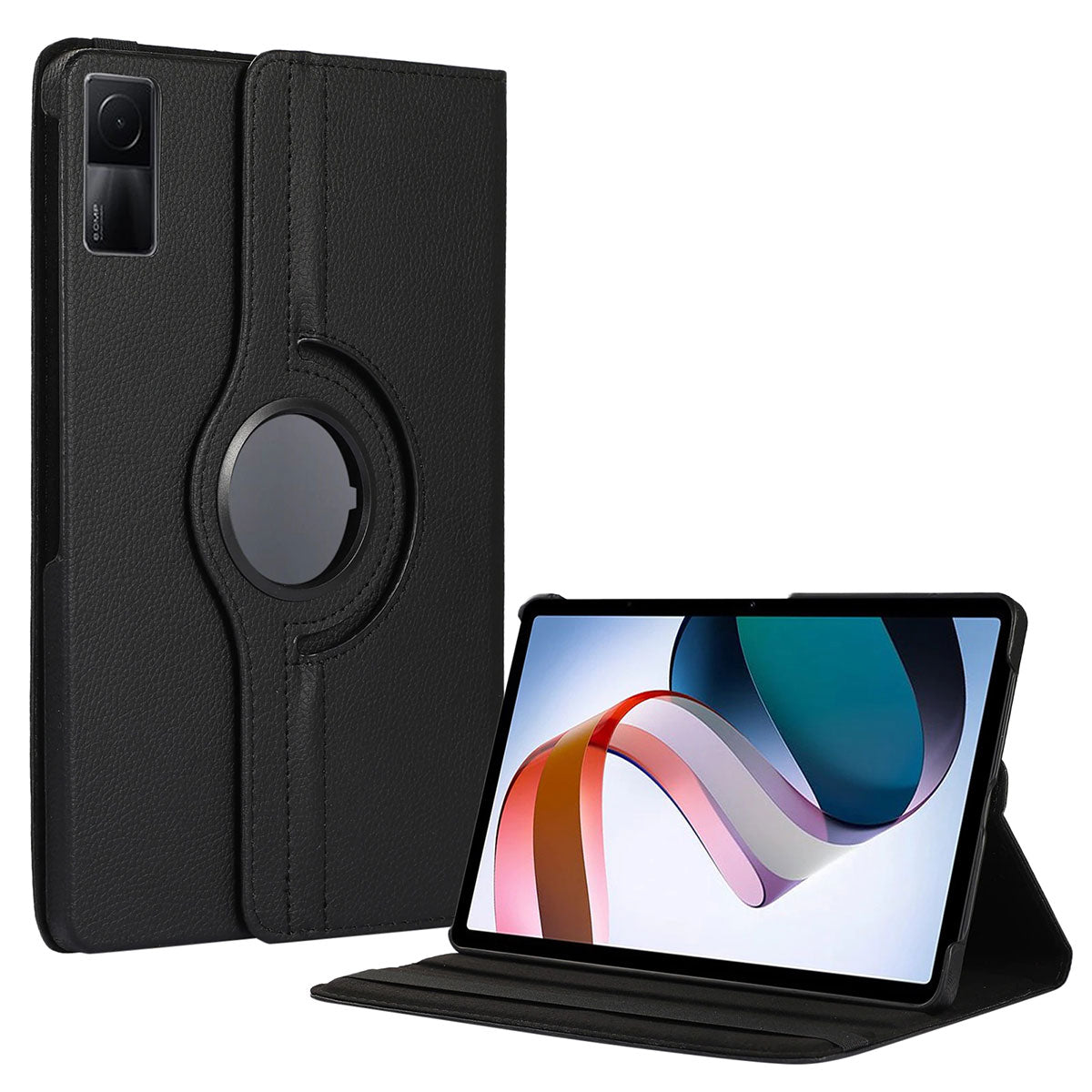 Xiaomi Redmi Pad Zore Dönebilen Standlı Kılıf Siyah