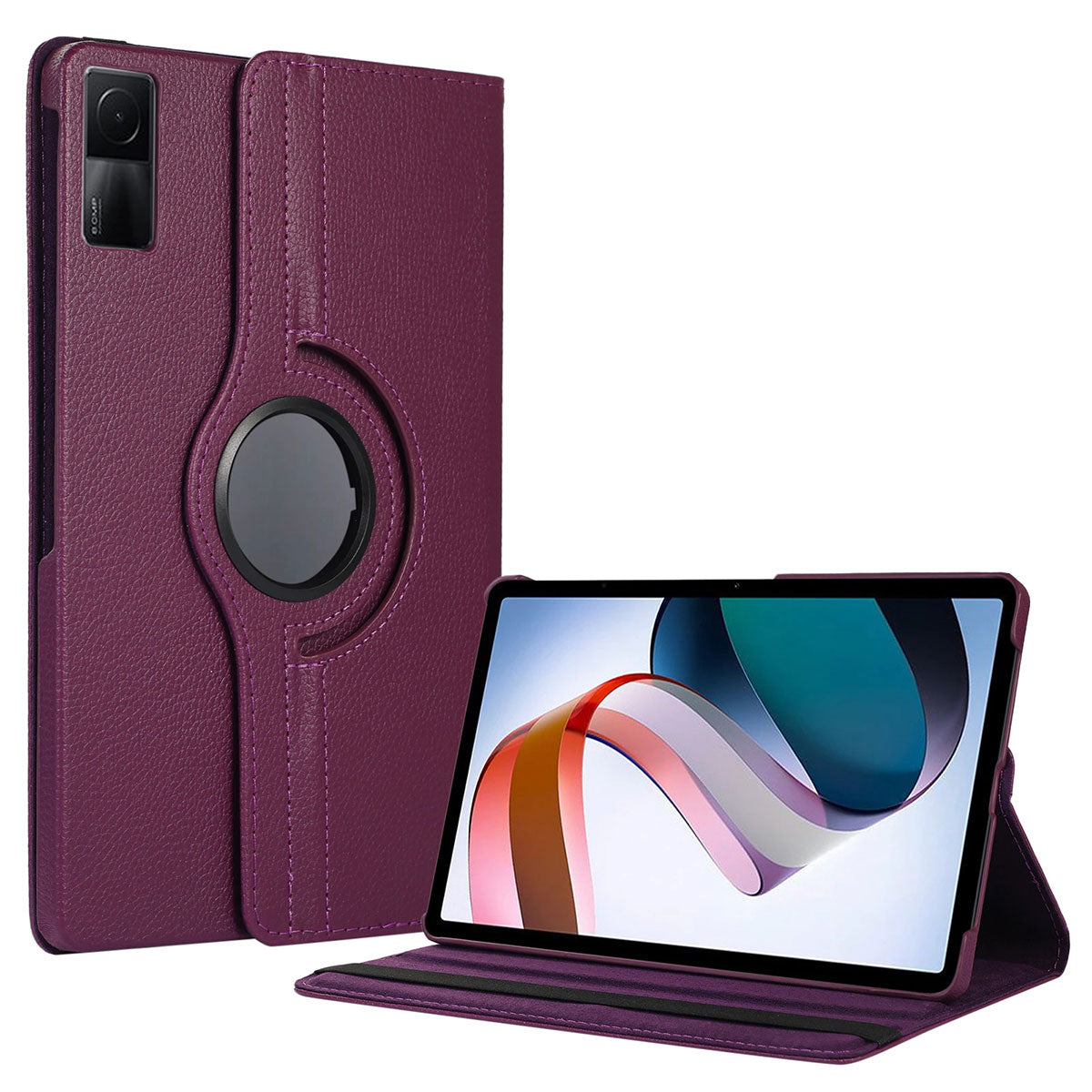 Xiaomi Redmi Pad Zore Dönebilen Standlı Kılıf Mor