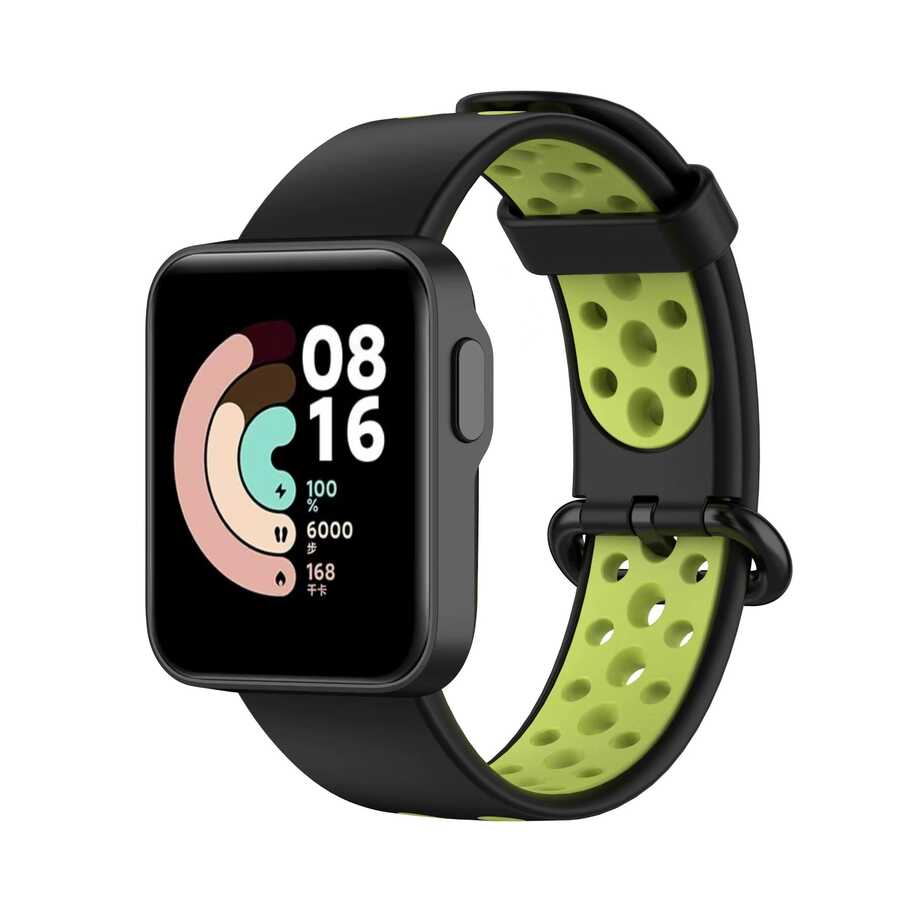 Xiaomi Redmi Watch 2 Lite KRD-02 Silikon Kordon Petrol Yeşil-Beyaz