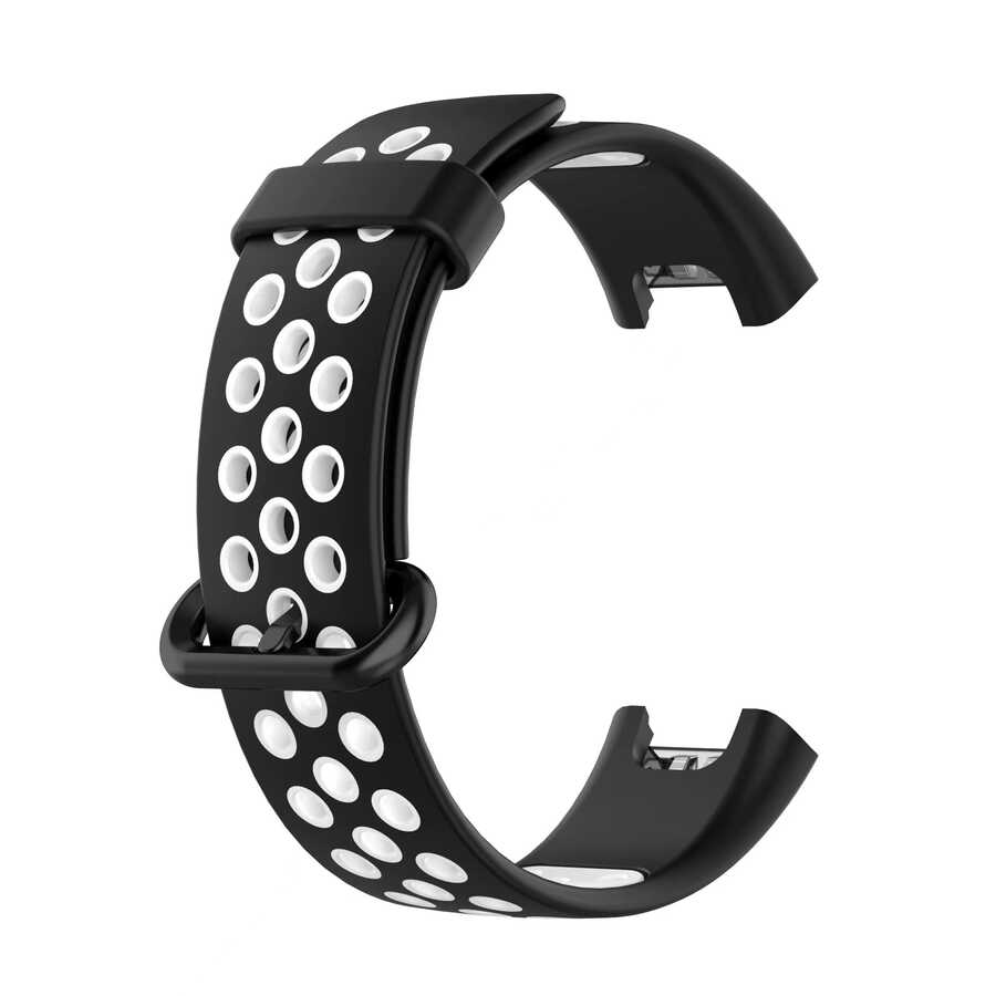 Xiaomi Redmi Watch 2 Lite KRD-02 Silikon Kordon Beyaz-Kırmızı