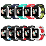 Xiaomi Redmi Watch 2 Lite KRD-02 Silikon Kordon Beyaz-Kırmızı