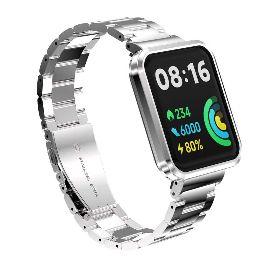 Xiaomi Redmi Watch 2 Lite Zore KRD-60 Metal Kordon Rose Gold