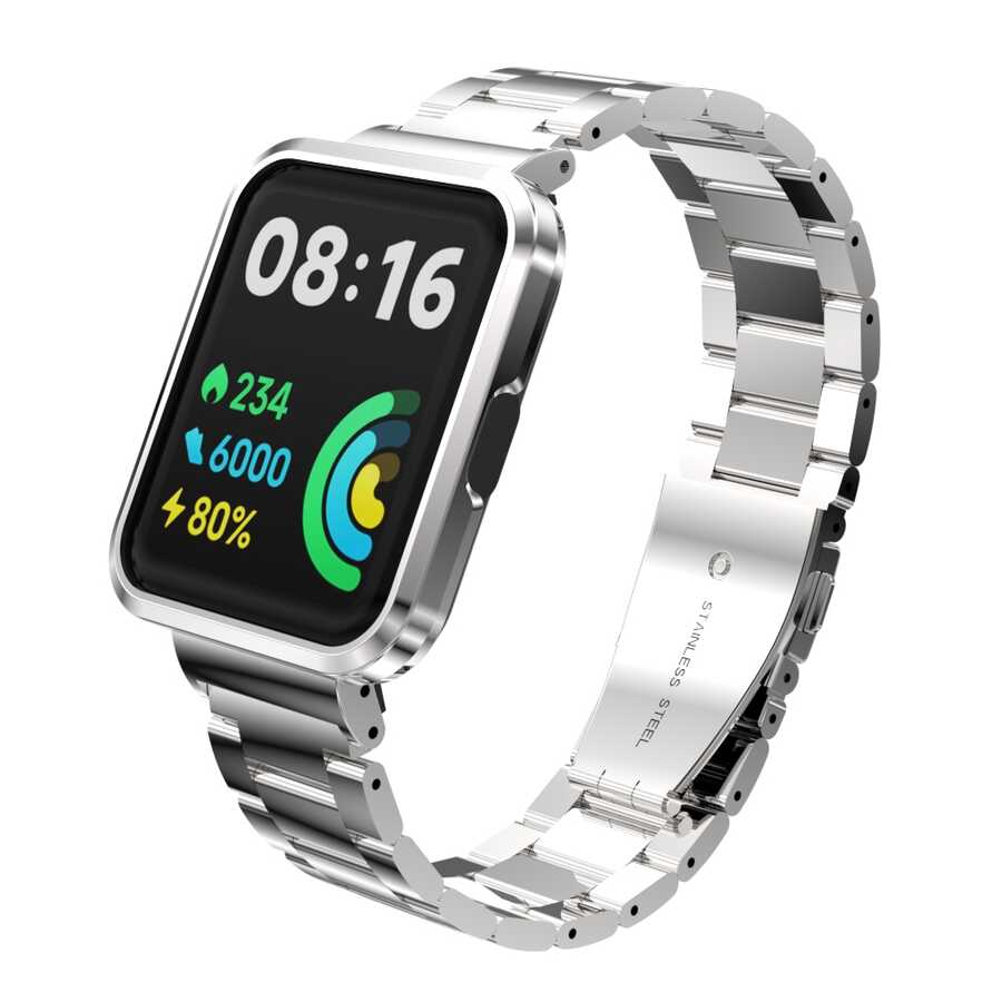 Xiaomi Redmi Watch 2 Lite Zore KRD-60 Metal Kordon Rose Gold