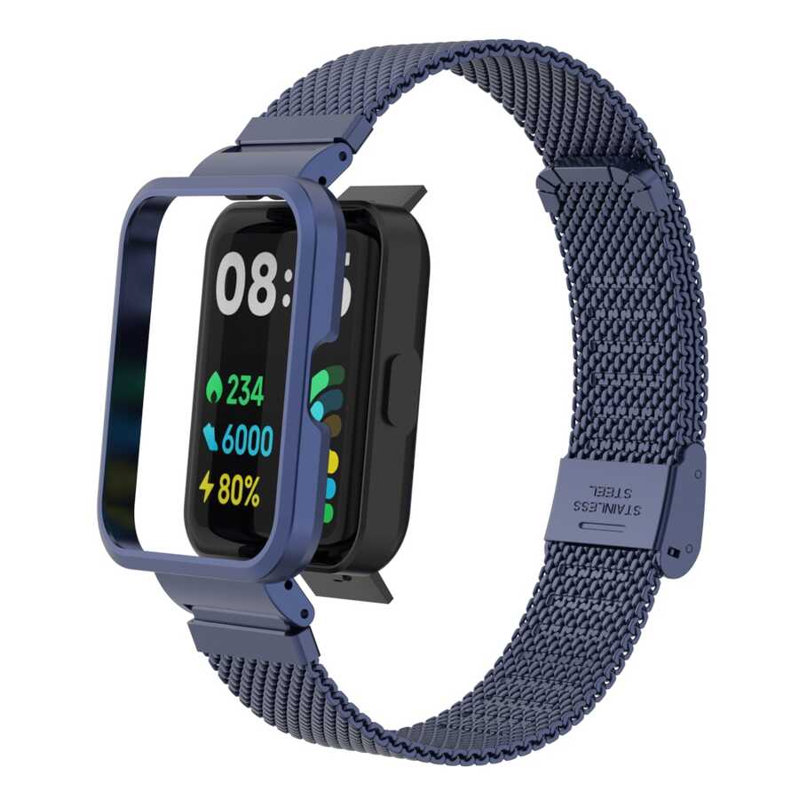 Xiaomi Redmi Watch 2 Lite Zore KRD-66 Metal Kordon Gümüş