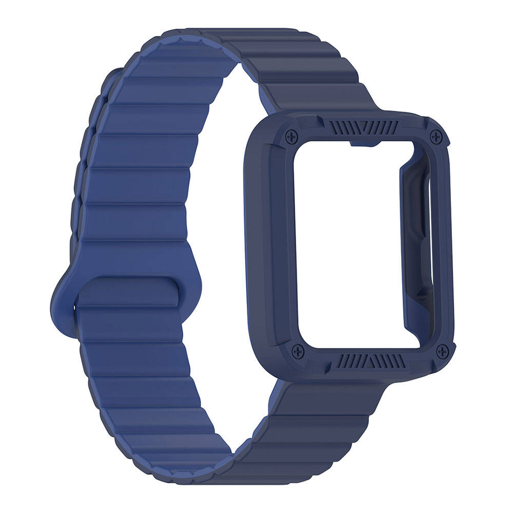 Xiaomi Redmi Watch 2 Silikon Kordon Zore KRD-105 Strap Kayış Mavi-Starlight