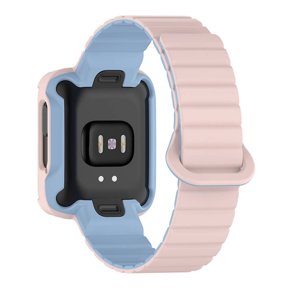 Xiaomi Redmi Watch 2 Silikon Kordon Zore KRD-105 Strap Kayış Mavi-Starlight