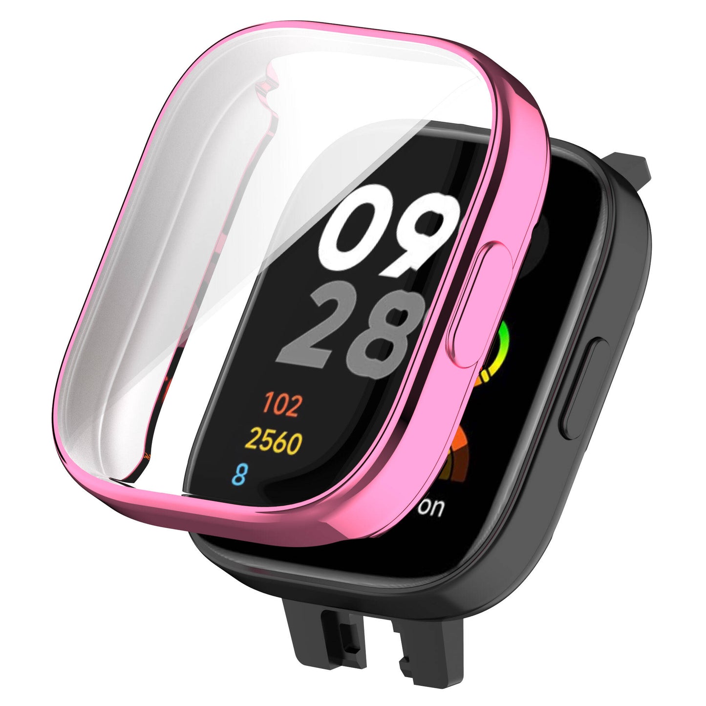 Xiaomi Redmi Watch 3 360 Derece Korumalı Kasa ve Ekran Koruyucu Zore Watch Gard 30 Siyah