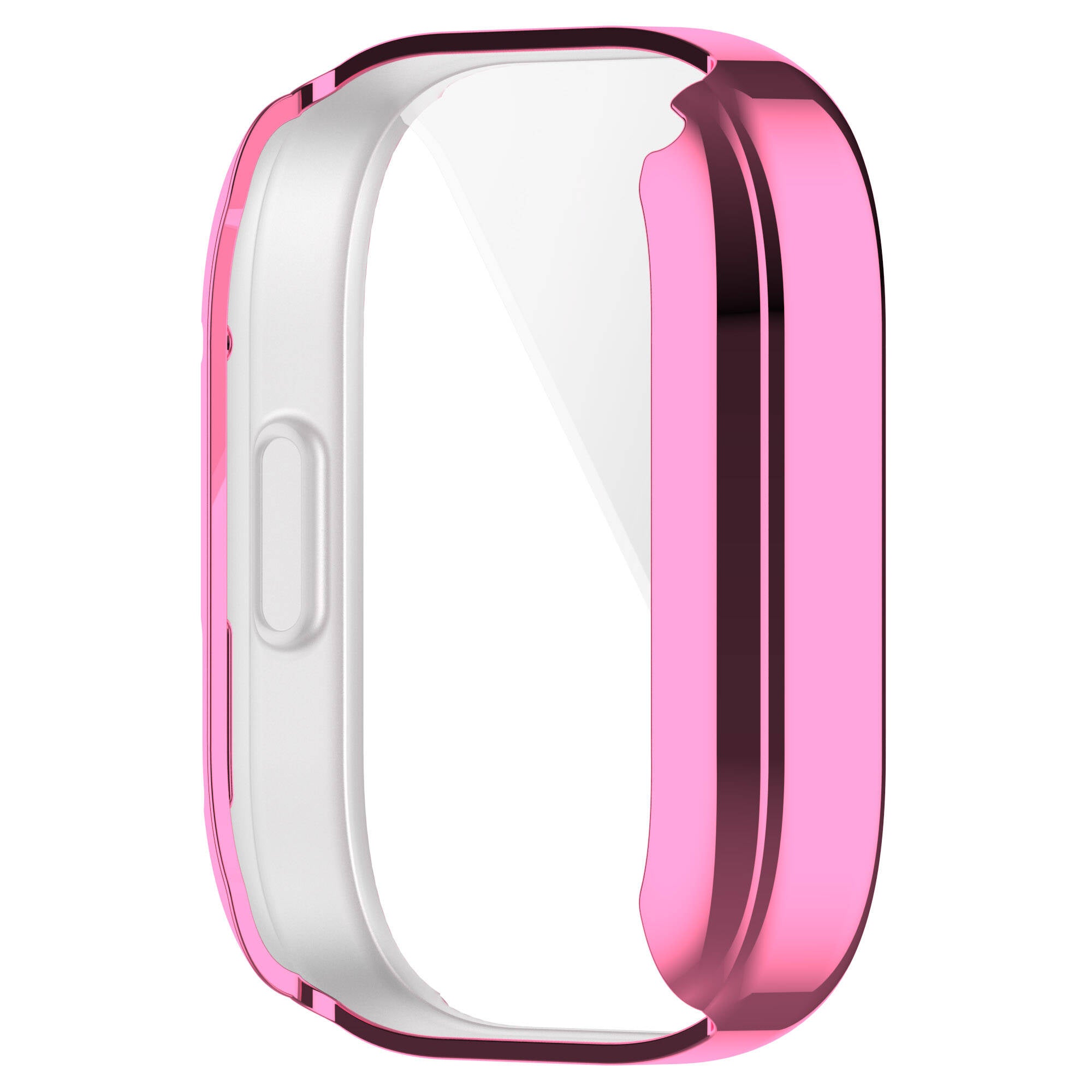 Xiaomi Redmi Watch 3 360 Derece Korumalı Kasa ve Ekran Koruyucu Zore Watch Gard 30 Pembe
