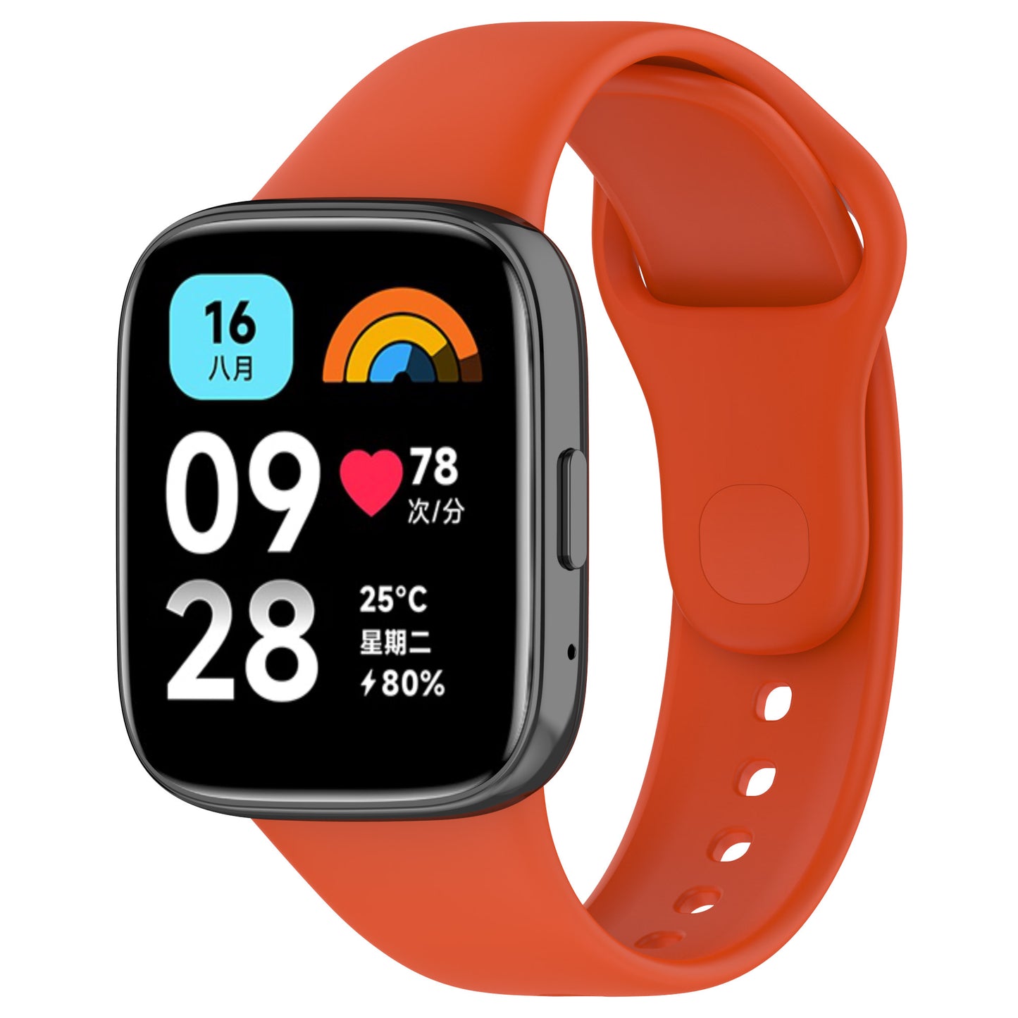 Xiaomi Redmi Watch 3 Active Zore Klasik Kordon Turuncu