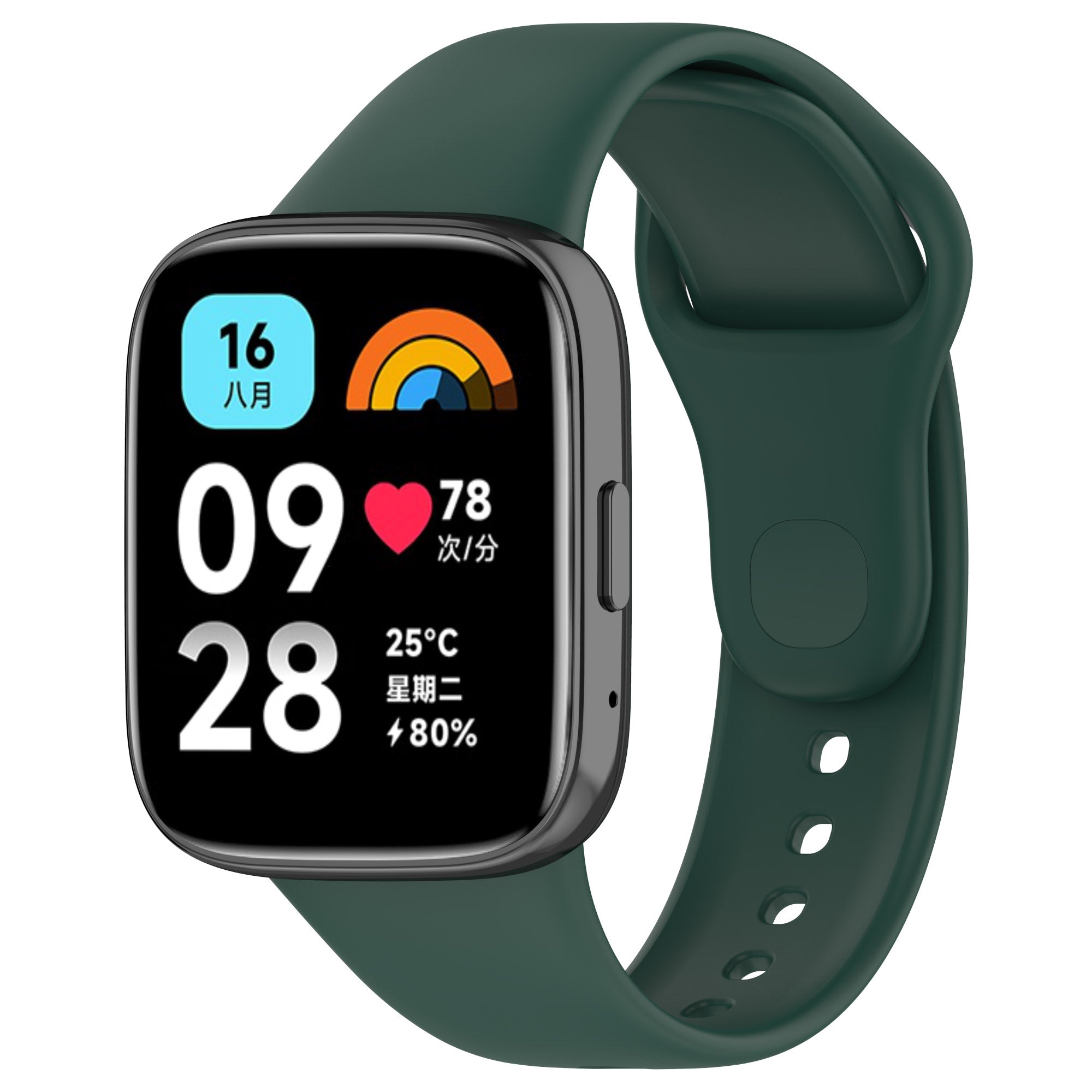 Xiaomi Redmi Watch 3 Active Zore Klasik Kordon Koyu Yeşil