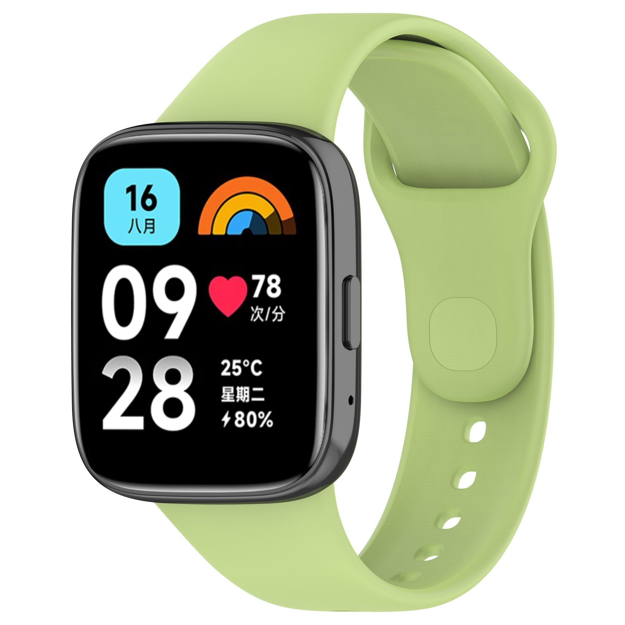 Xiaomi Redmi Watch 3 Active Zore Klasik Kordon Açık Yeşil