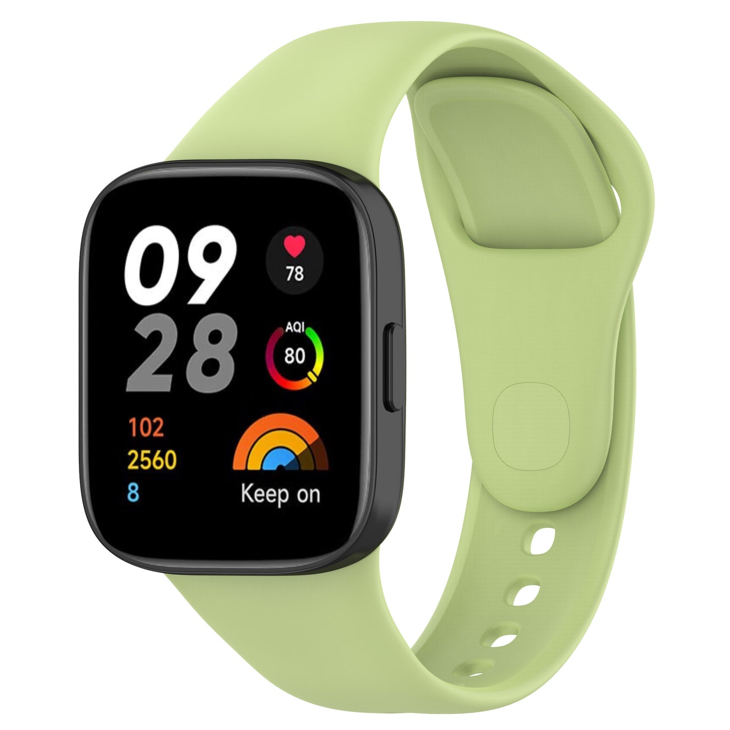 Xiaomi Redmi Watch 3 Zore KRD-81 Silikon Kordon Yeşil