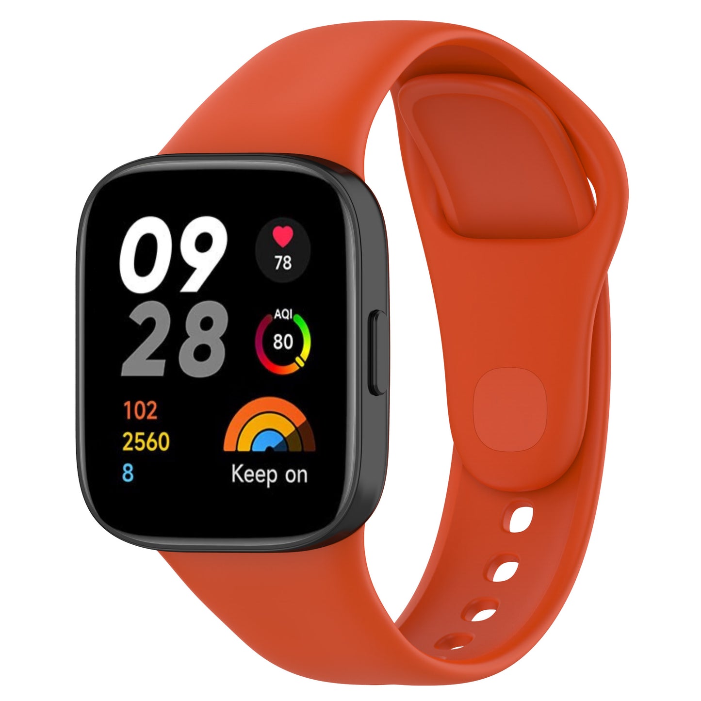 Xiaomi Redmi Watch 3 Zore KRD-81 Silikon Kordon Turuncu