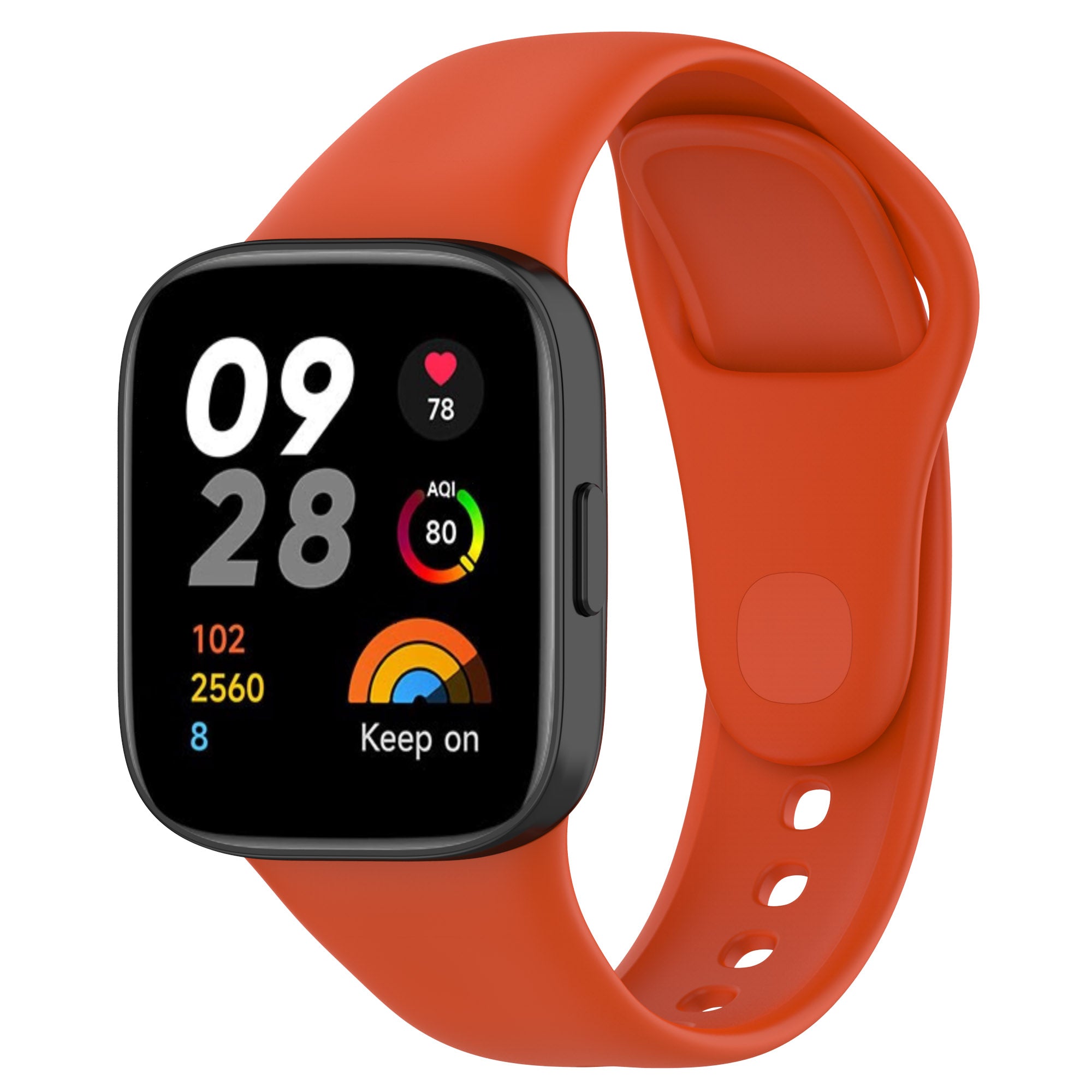 Xiaomi Redmi Watch 3 Zore KRD-81 Silikon Kordon Turuncu