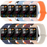 Xiaomi Redmi Watch 4 Silikon Kordon Zore KRD-105 Strap Kayış Gri-Turuncu