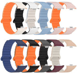 Xiaomi Redmi Watch 4 Silikon Kordon Zore KRD-105 Strap Kayış Pembe-Turuncu