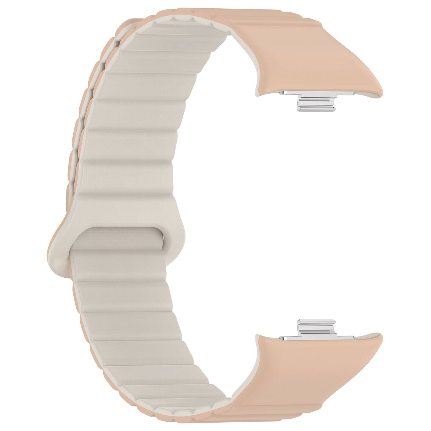 Xiaomi Redmi Watch 4 Silikon Kordon Zore KRD-105 Strap Kayış Pembe-Turuncu