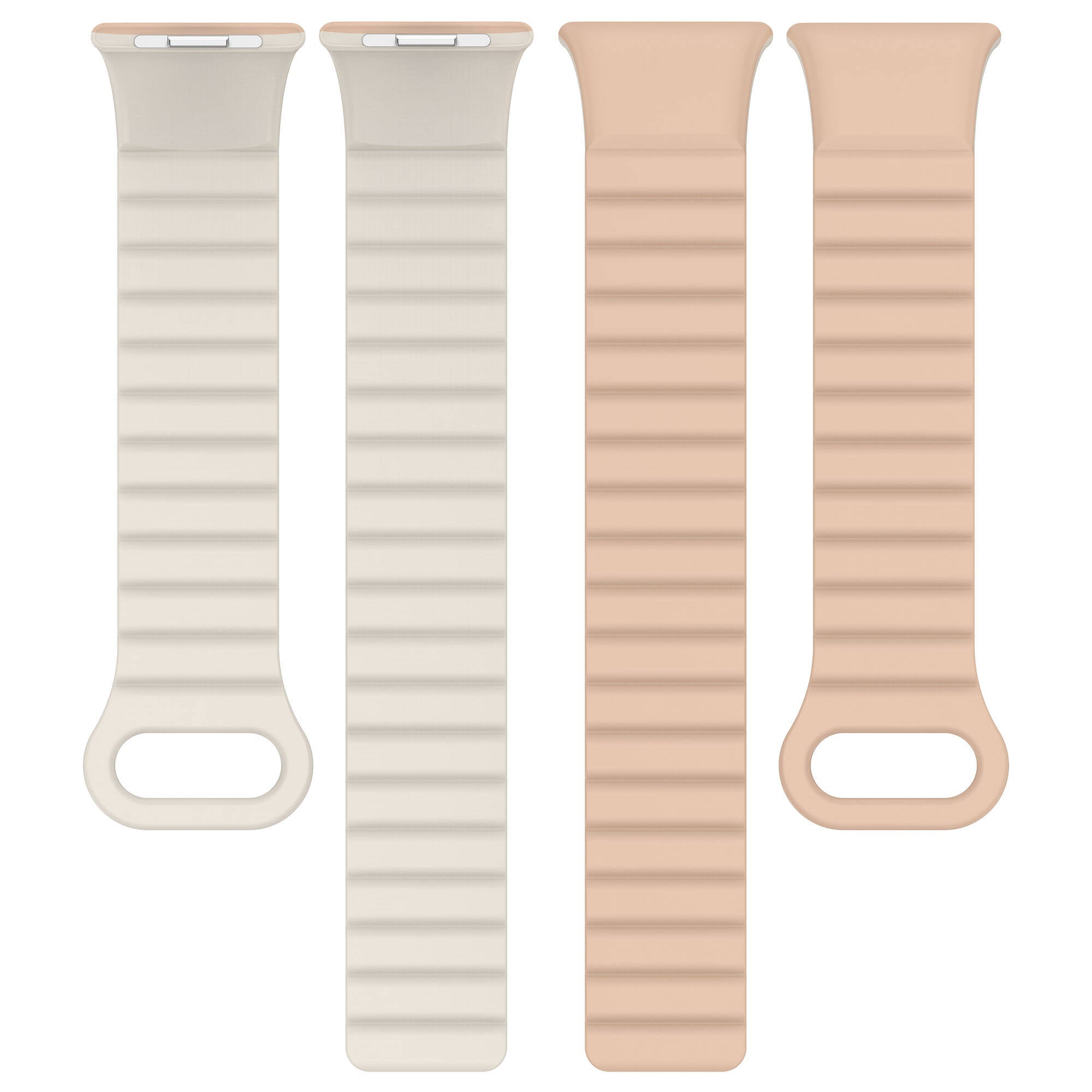 Xiaomi Redmi Watch 4 Silikon Kordon Zore KRD-105 Strap Kayış Pembe-Turuncu