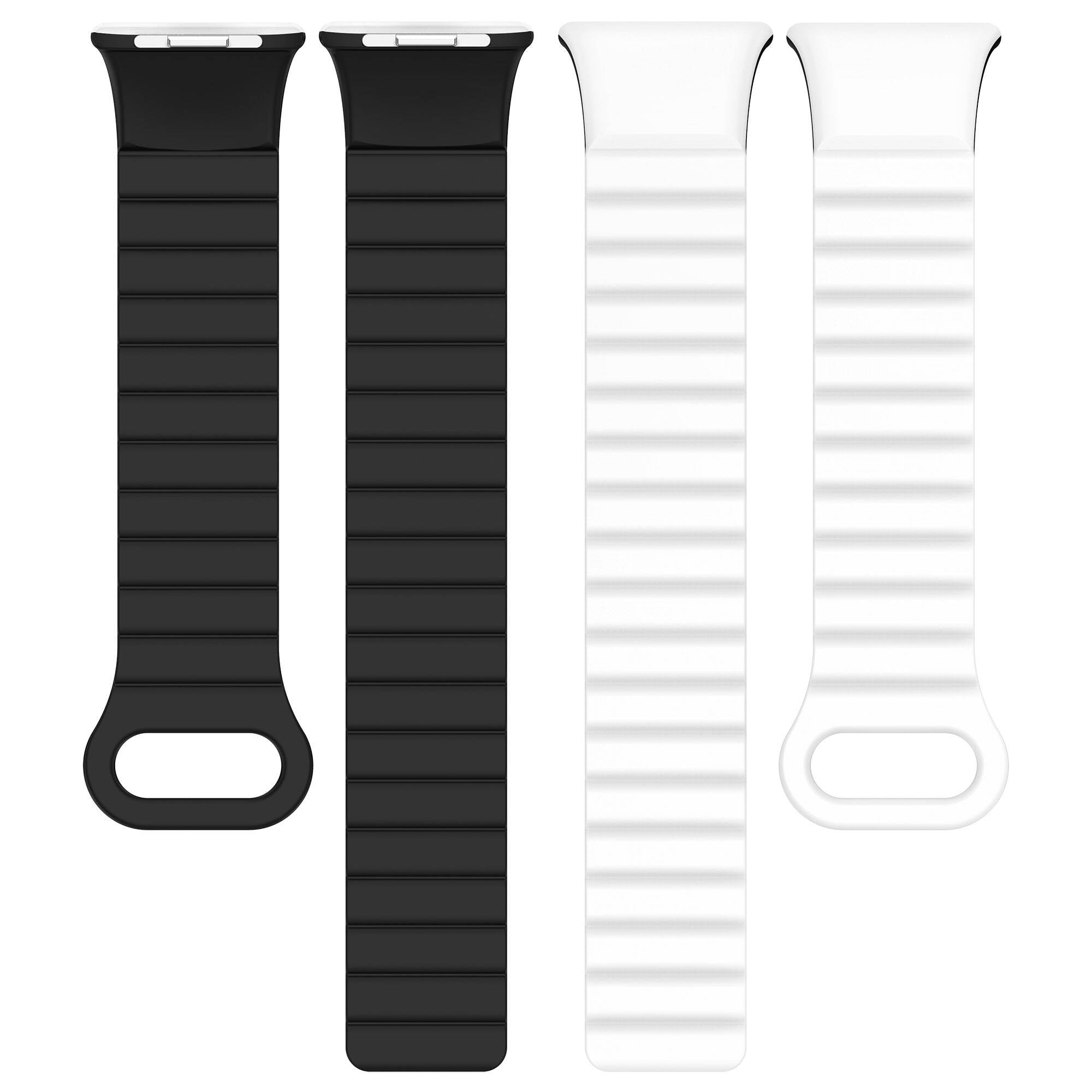 Xiaomi Redmi Watch 4 Silikon Kordon Zore KRD-105 Strap Kayış Pembe-Turuncu