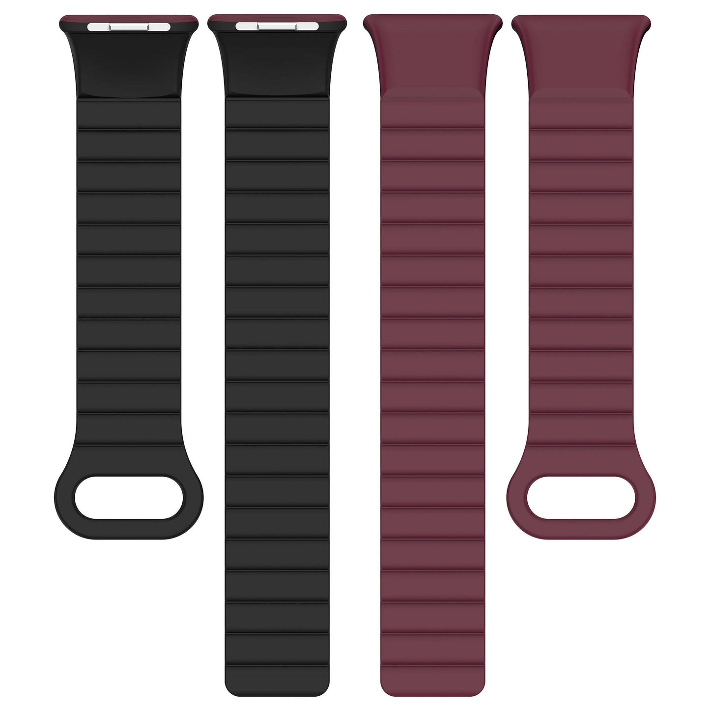 Xiaomi Redmi Watch 4 Silikon Kordon Zore KRD-105 Strap Kayış Pembe-Turuncu