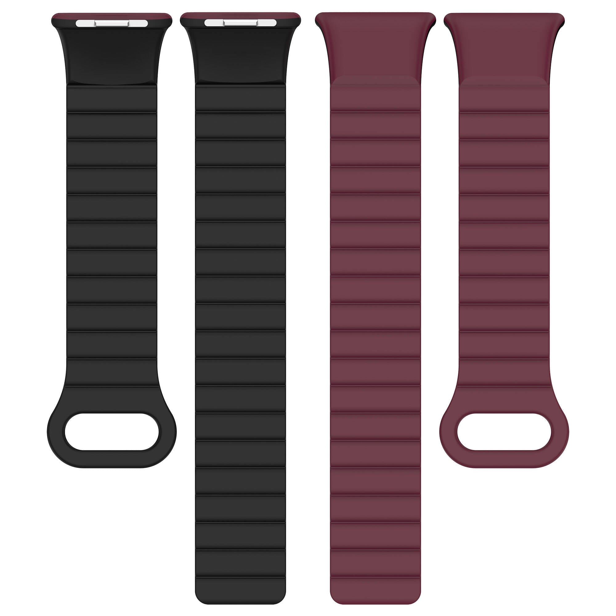 Xiaomi Redmi Watch 4 Silikon Kordon Zore KRD-105 Strap Kayış Pembe-Turuncu