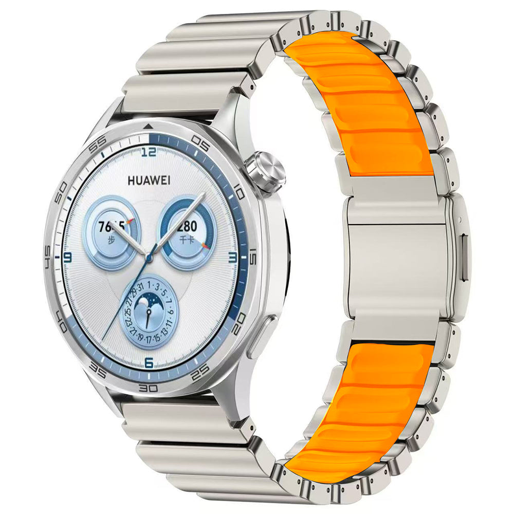 Xiaomi Redmi Watch 5 Active KRD-151 22mm Metal Silikon Kordon Gümüş-Yeşil