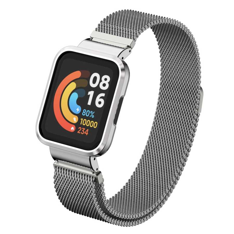 Xiaomi Redmi Watch (Mi Watch Lite) Zore KRD-58 Metal Kordon Lila
