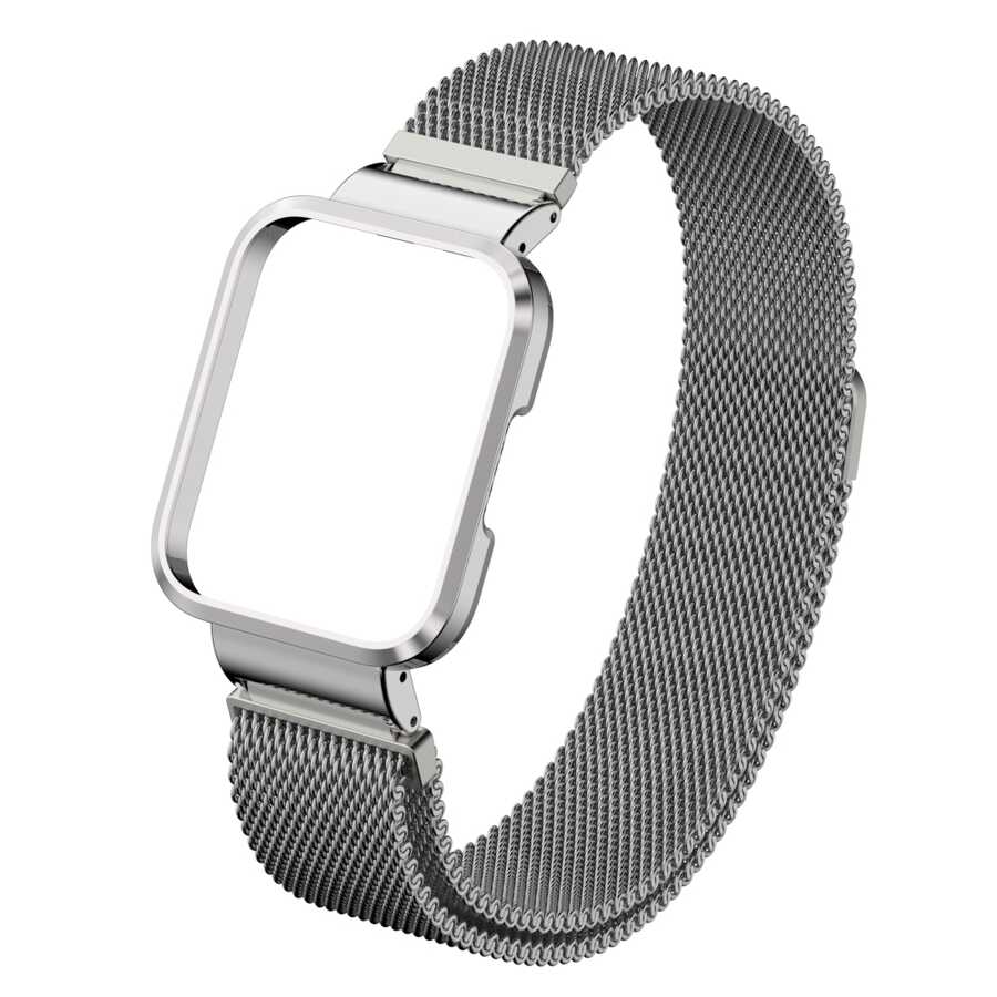 Xiaomi Redmi Watch (Mi Watch Lite) Zore KRD-58 Metal Kordon Mavi