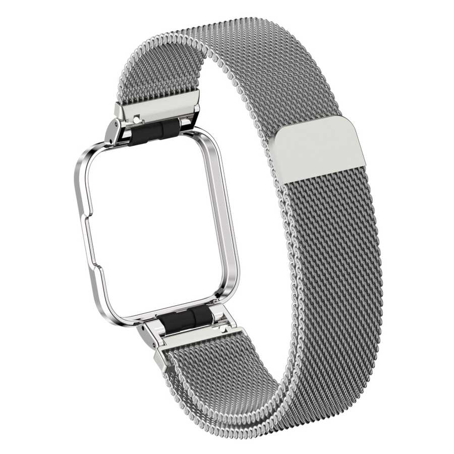 Xiaomi Redmi Watch (Mi Watch Lite) Zore KRD-58 Metal Kordon Lacivert