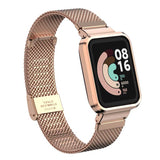 Xiaomi Redmi Watch (Mi Watch Lite) Zore KRD-59 Metal Kordon Gümüş