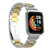 Xiaomi Redmi Watch (Mi Watch Lite) Zore KRD-60 Metal Kordon Gümüş-Gold