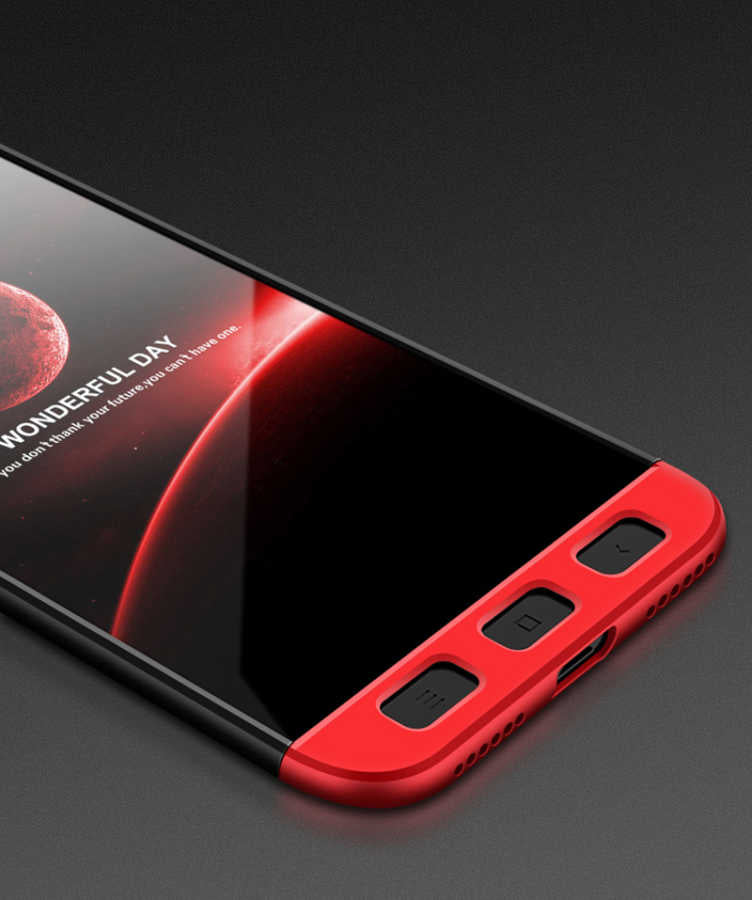 Xiaomi Redmi Y1 Lite Kılıf Zore Ays Kapak Siyah-Kırmızı