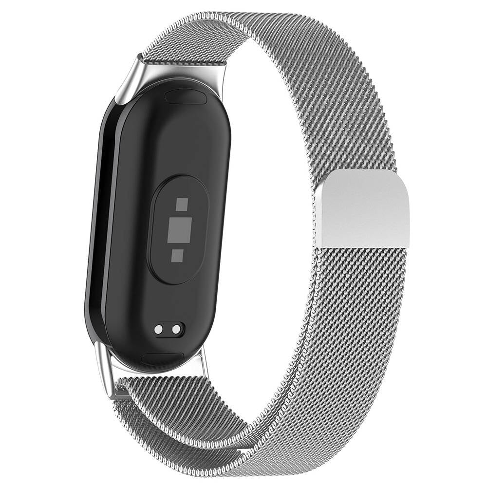 Xiaomi Smart Band 8 Zore KRD-01 Metal Kordon Gümüş