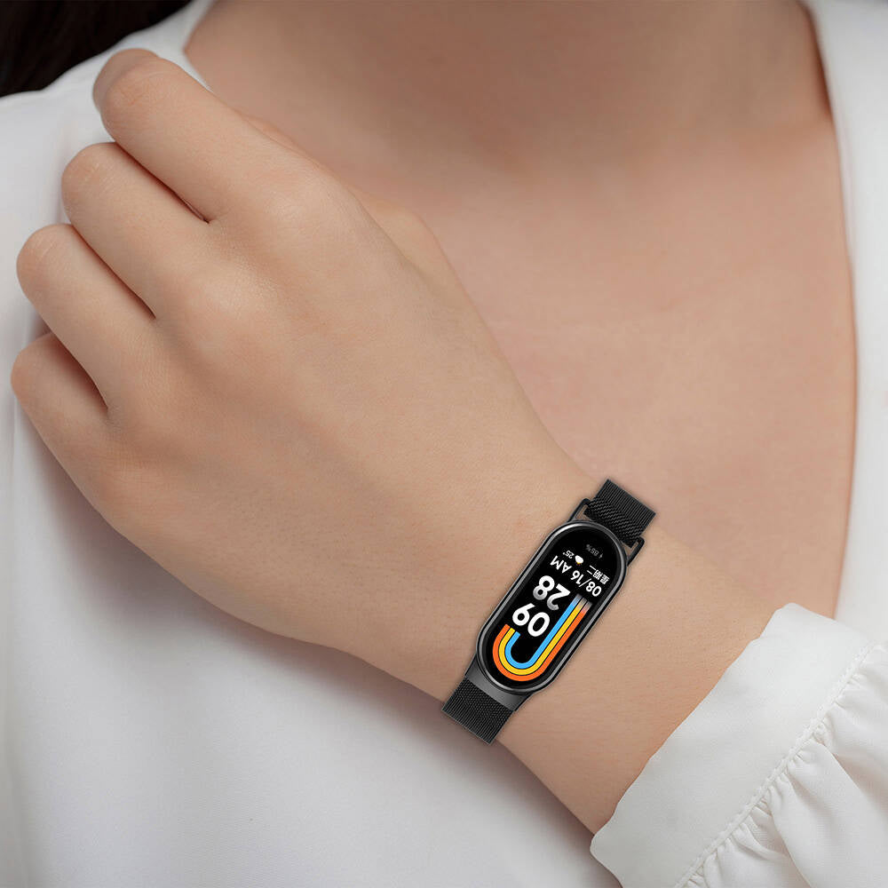 Xiaomi Smart Band 8 Zore KRD-01 Metal Kordon Siyah