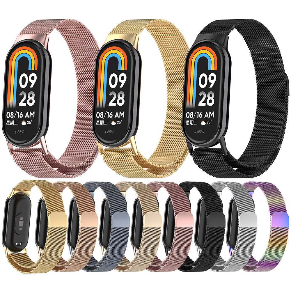 Xiaomi Smart Band 8 Zore KRD-01 Metal Kordon Gümüş