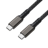 Zore 2.Jenerasyon Type-C to Type-C USB3.2 PD Data Kablosu 100W 20Gbps 4K@60Hz 0.5 Metre Siyah