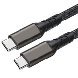 Zore 2.Jenerasyon Type-C to Type-C USB3.2 PD Data Kablosu 100W 20Gbps 4K@60Hz 0.5 Metre Siyah