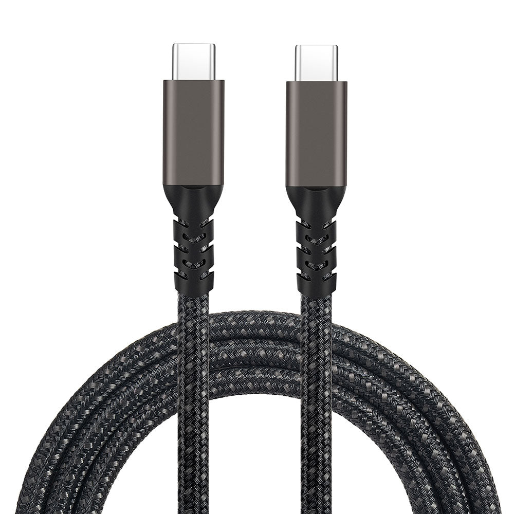 Zore 2.Jenerasyon Type-C to Type-C USB3.2 PD Data Kablosu 100W 20Gbps 4K@60Hz 1 Metre Siyah