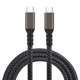 Zore 2.Jenerasyon Type-C to Type-C USB3.2 PD Data Kablosu 100W 20Gbps 4K@60Hz 1 Metre Siyah