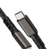 Zore 2.Jenerasyon Type-C to Type-C USB3.2 PD Data Kablosu 100W 20Gbps 4K@60Hz 2 Metre Siyah