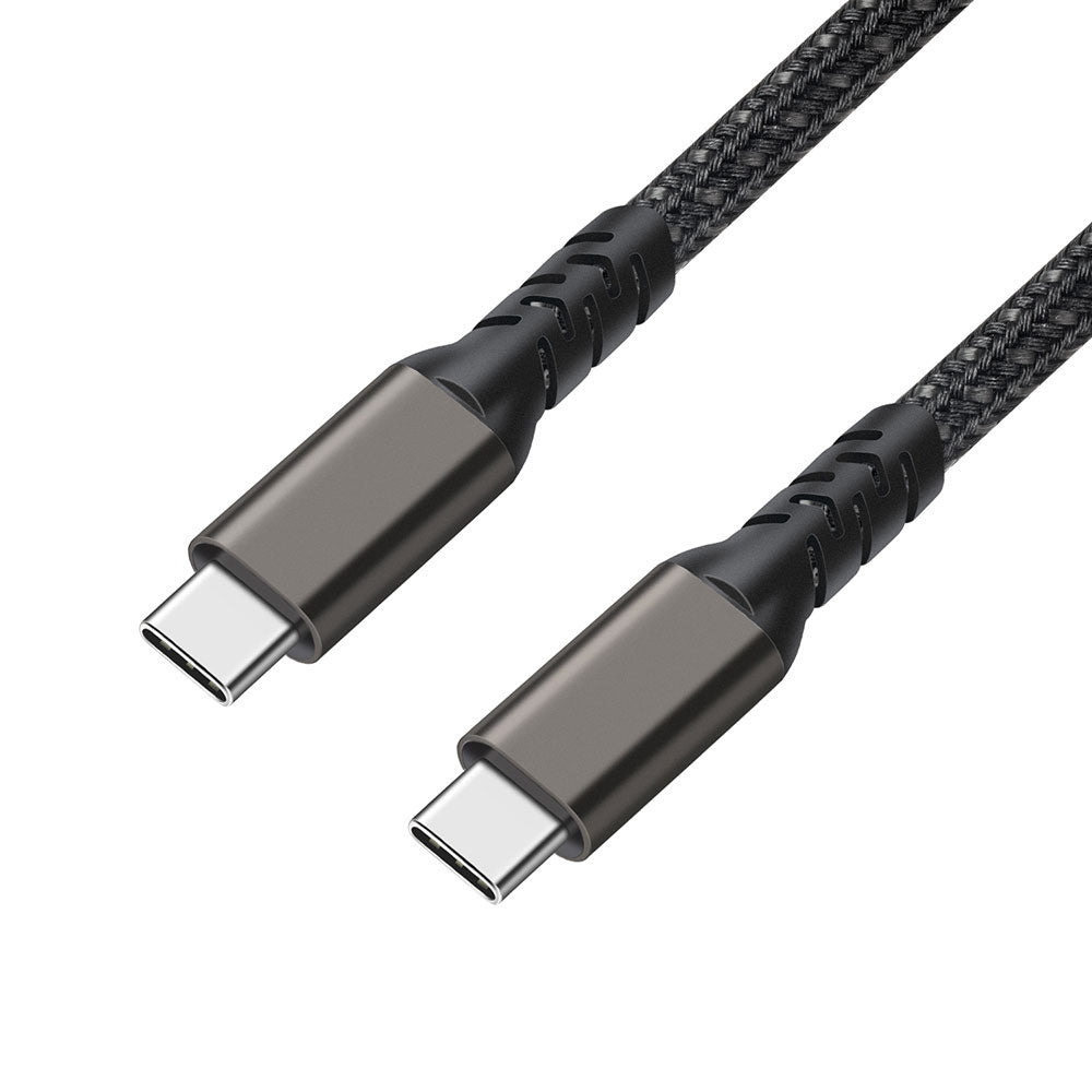 Zore 2.Jenerasyon Type-C to Type-C USB3.2 PD Data Kablosu 100W 20Gbps 4K@60Hz 2 Metre Siyah