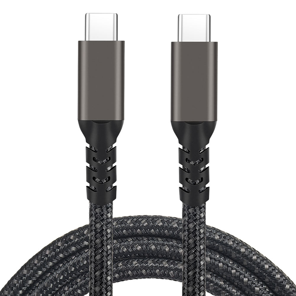 Zore 2.Jenerasyon Type-C to Type-C USB3.2 PD Data Kablosu 100W 20Gbps 4K@60Hz 2 Metre Siyah