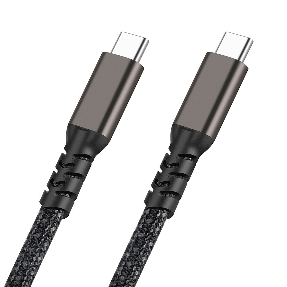 Zore 2.Jenerasyon Type-C to Type-C USB3.2 PD Data Kablosu 100W 20Gbps 4K@60Hz 2 Metre Siyah