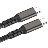Zore 2.Jenerasyon Type-C to Type-C USB3.2 PD Data Kablosu 100W 20Gbps 4K@60Hz 2 Metre Siyah