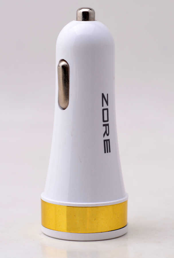 Zore 3 Usb li 2 in 1 Micro Araç Şarj Seti 3000 Mah Beyaz