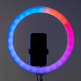 Zore 3D-36 36cm Canlı Yayın ve Ambiyans RGB Led Ring Light Siyah